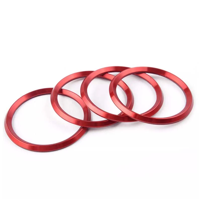Anello centrale del mozzo in lega di alluminio rosso