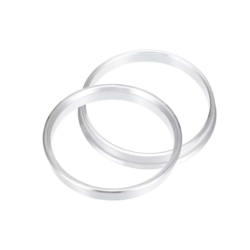 Anello centrico con mozzo in lega di alluminio argento